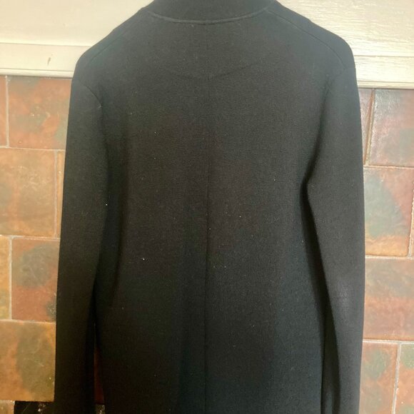 J. Crew Sophie Open Sweater Blazer Black Merino Wool Women's SMALL - Picture 3 of 4